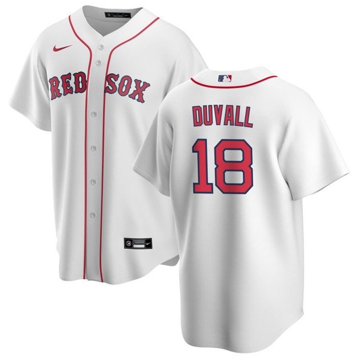 Men's Boston Red Sox #18 Adam Duvall Red Cool Base Stitched Baseball Jersey